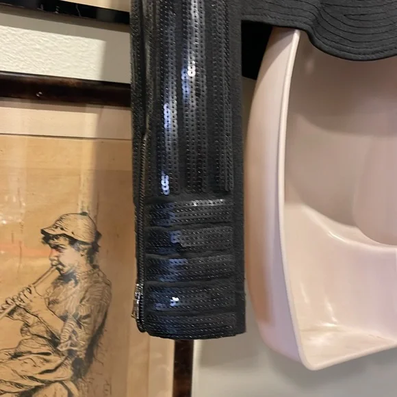 BCBG Sequin Moto jacket XXS - Picture 8 of 10